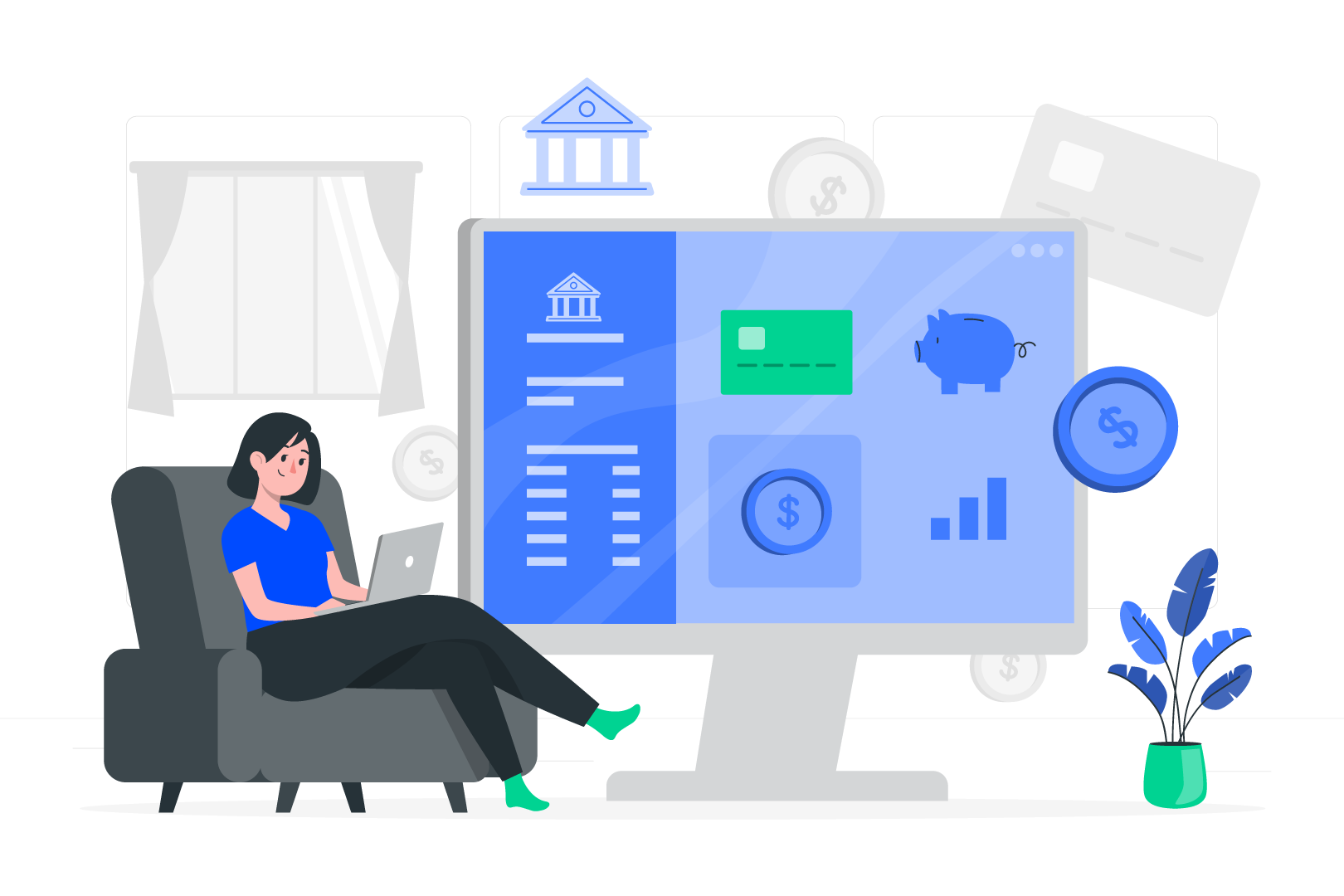 Imagem de fintech com pagamentos digitais